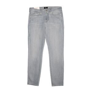 7 FOR ALL MANKIND NEW $198 The Skinny Stretch Denim Jean Light Wash Size‎ 30